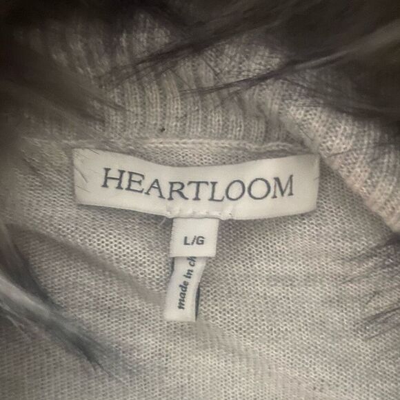 Heartloom Large Open Front Cardigan With Removable Fur Option Viscose Blend - Picture 5 of 8